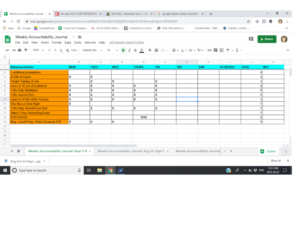 Blog Post #2 Habit Tracking Worksheet